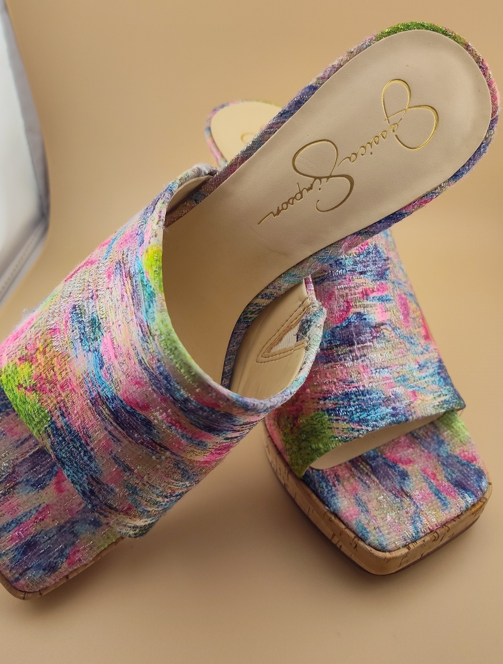 Jessica Simpson Multicolor Painterly size 11 Kashet heels